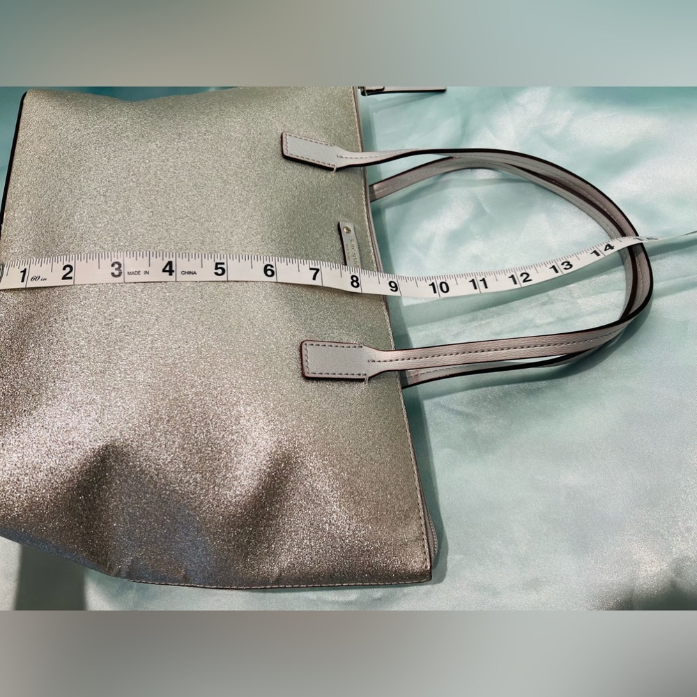 Elegant Silver Tote and Wallet Set - Picture 11 of 12